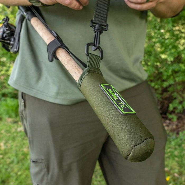 Korum Supa Lite Fishing Rod Saver In Use 1