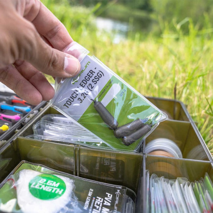 Korum Touch Ledger Fishing Weight 3.2g In Use 3