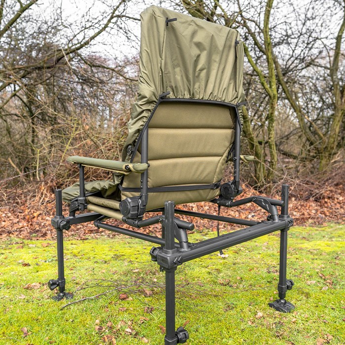 Korum Universal Waterproof Fishing Chair Cover In Use 3