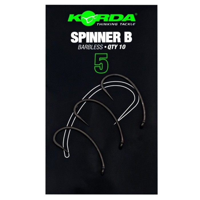 Korda Spinner Fishing Hooks Barbless 4
