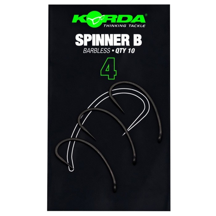 Korda Spinner Fishing Hooks Barbless 3