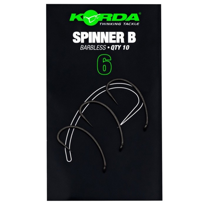 Korda Spinner Fishing Hooks Barbless 5
