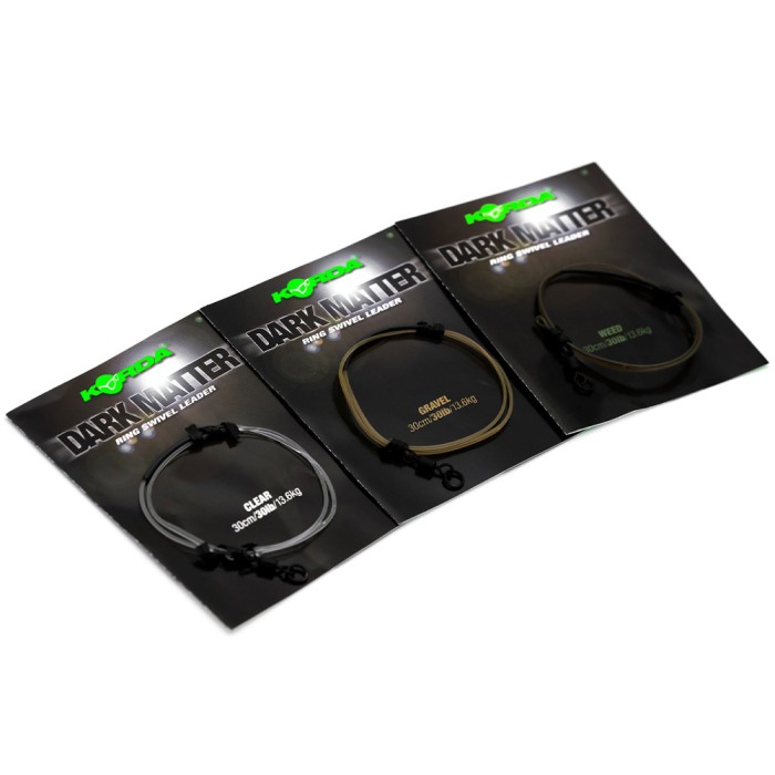Korda Dark Matter Ring Swivel Fishing Leader Colours