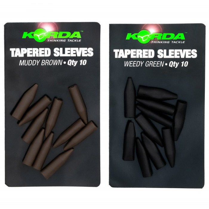 Korda Tapered Silicone Fishing Sleeve Muddy Brown & Weedy Green