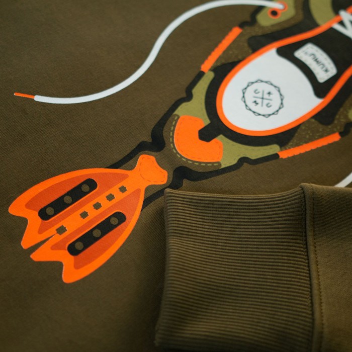 Kumu True Leather Kids Hoodie Close Up 2