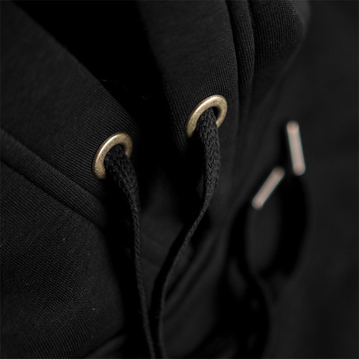 Kumu Make Your Own Luck Fishing Hoodie Logo Close Up 1