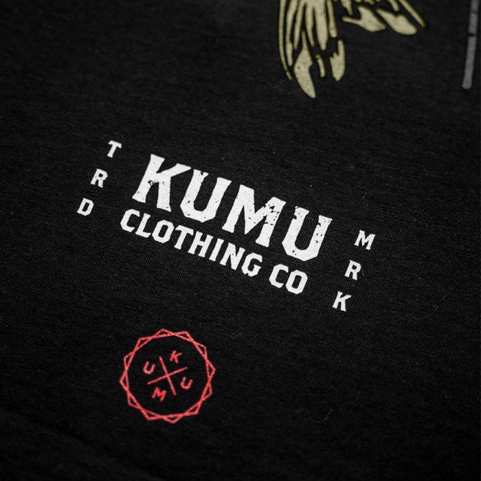 Kumu Make Your Own Luck Fishing T-Shirt Close Up 4