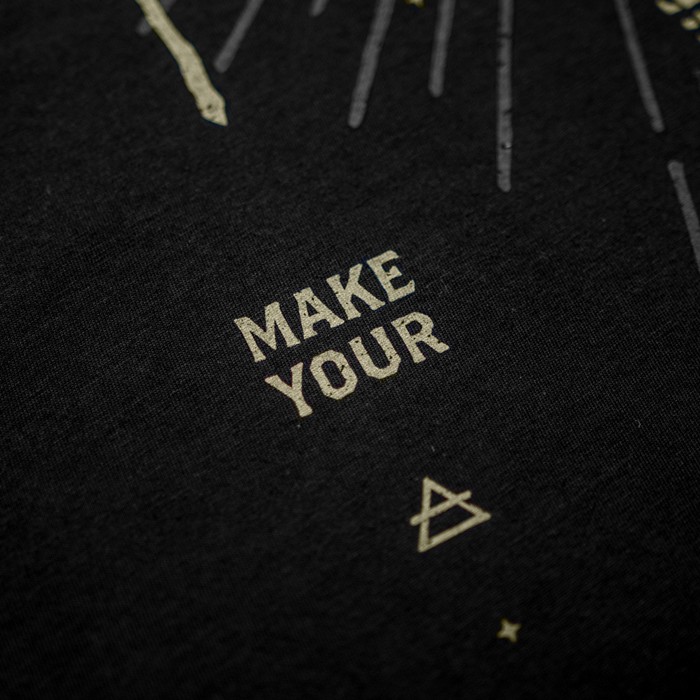 Kumu Make Your Own Luck Fishing T-Shirt Close Up 5