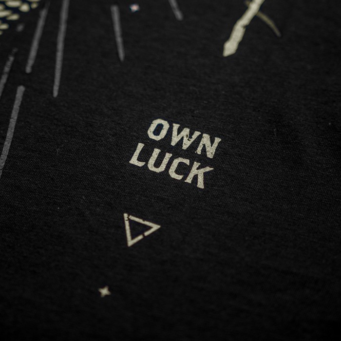 Kumu Make Your Own Luck Fishing T-Shirt Close Up 6