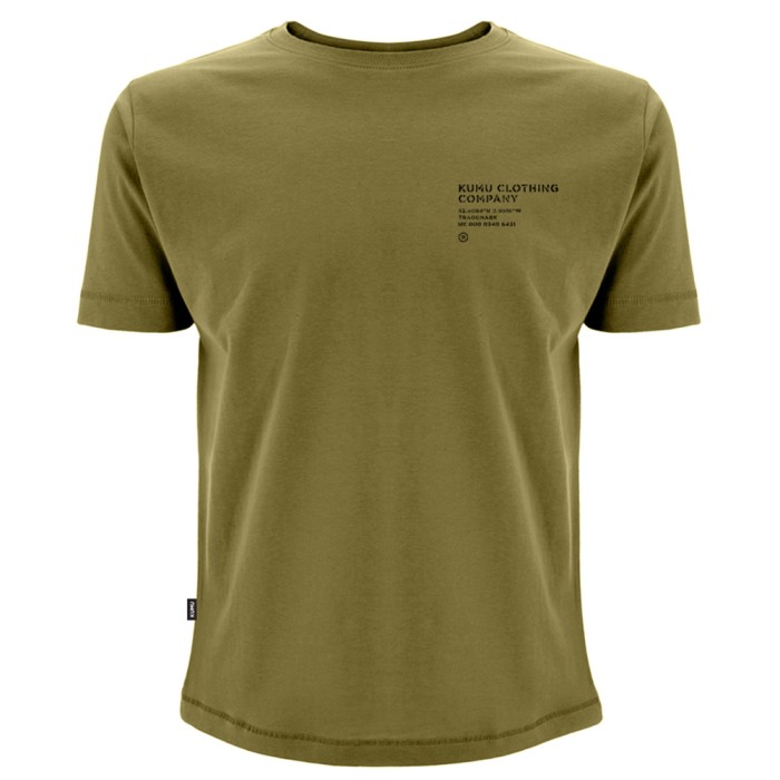 Kumu Origins Khaki Fishing T-Shirt Front