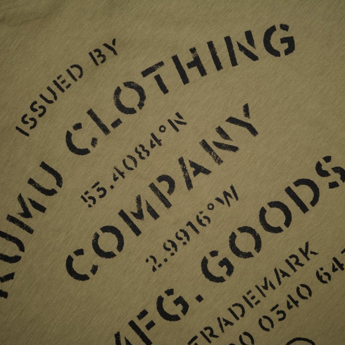 Kumu Origins Khaki Fishing T-Shirt Close Up 3