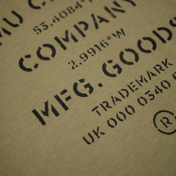 Kumu Origins Khaki Fishing T-Shirt Close Up 4