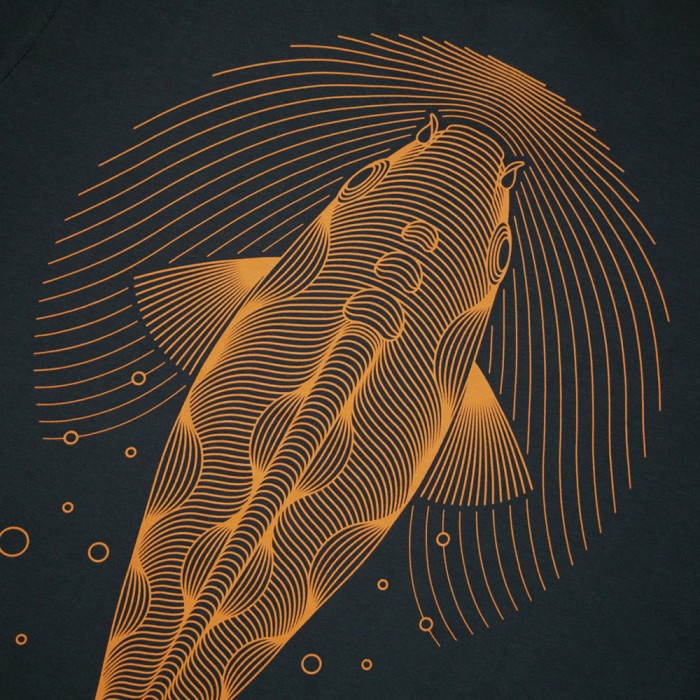 Kumu Ripples Tee T-Shirt Close Up 1