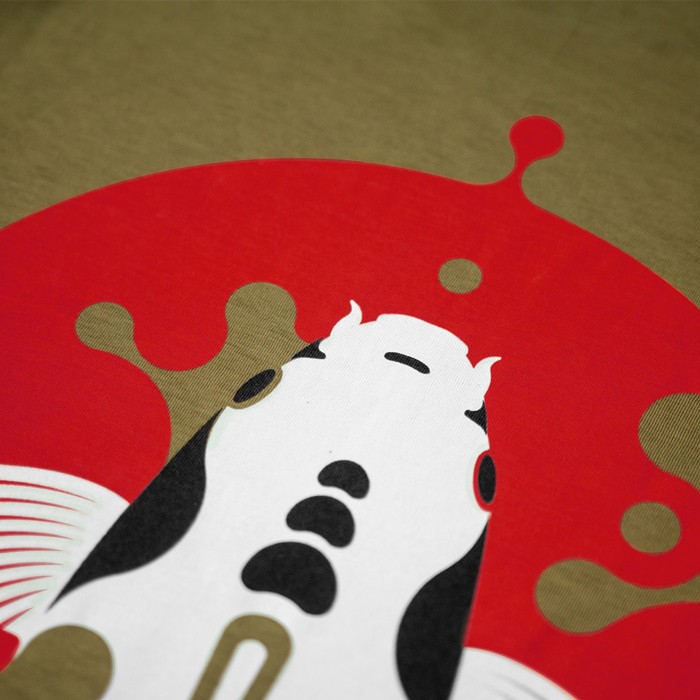 Kumu Rising Sun Tee Fishing T-Shirt Close Up 1