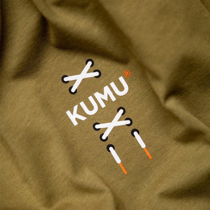 Kumu True Leather Fishing T-Shirt Close Up 2