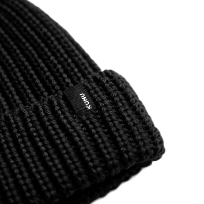 Kumu Unity Fishing Beanie Black Close Up