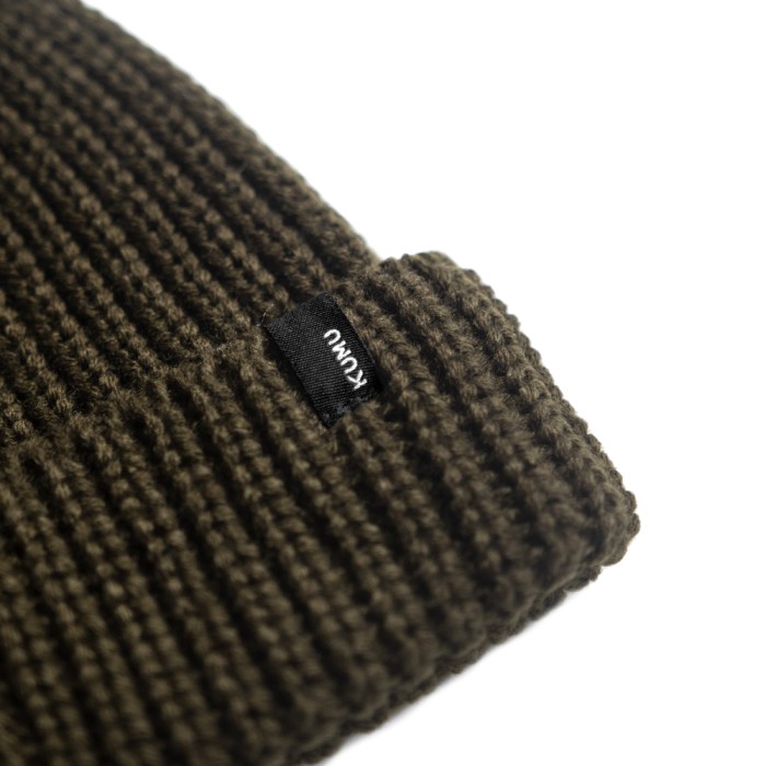 Kumu Unity Fishing Beanie Khaki Close Up