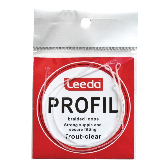 EUROFISHING Braided Leader Loops For Fly Fishing - Pack Of 3, Clear