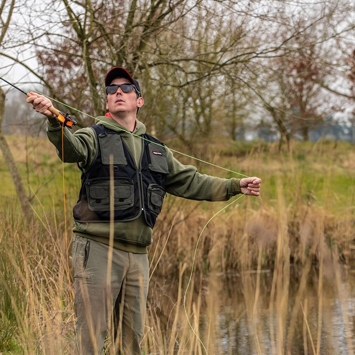 Leeda Profil Fly Fishing Vest In Use 1