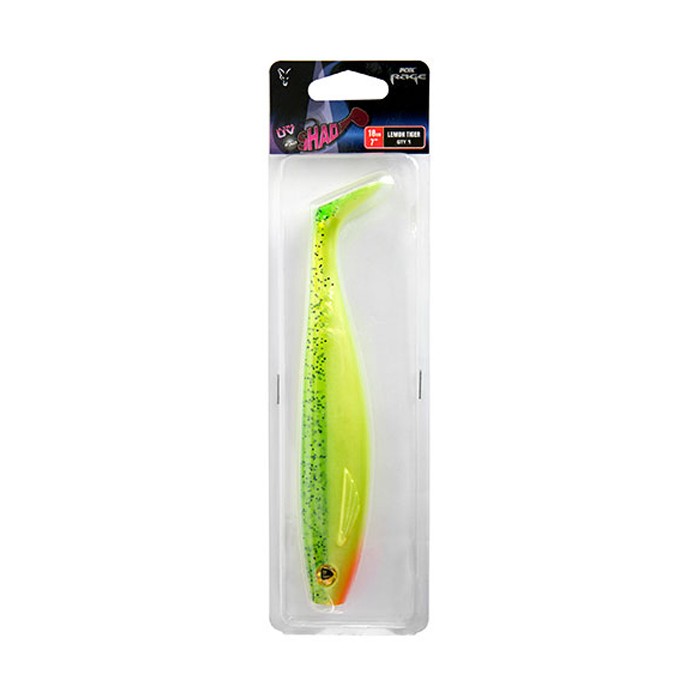 Fox Rage Pro Shad Lures 18cm UV Lemontiger