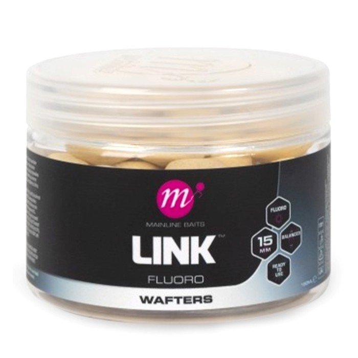 Mainline Link Fluoro Wafters White