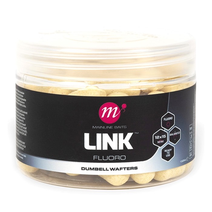 Mainline Link Fluoro Dumbell Wafters White