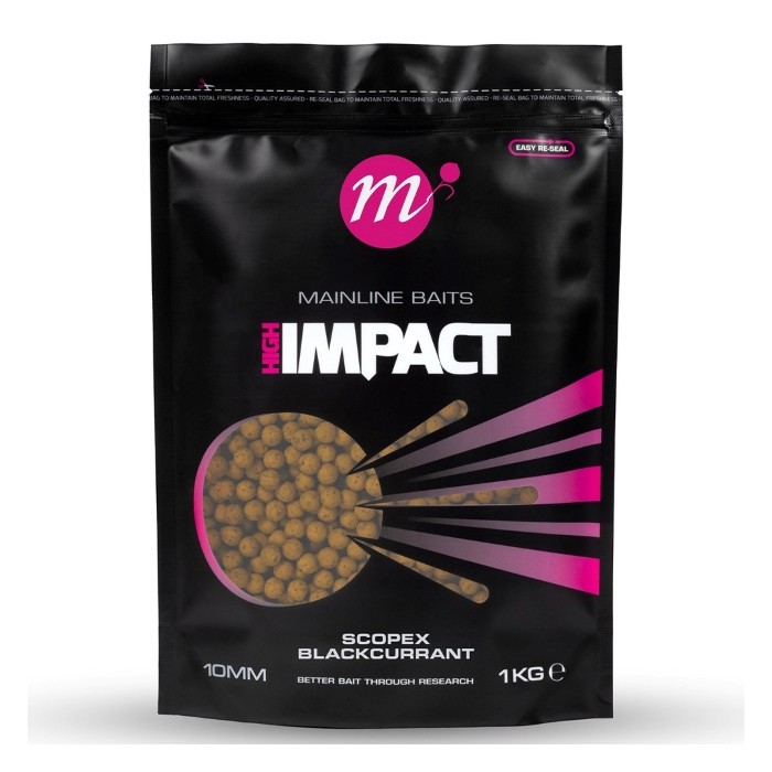Mainline Hi Impact Shelf Life Boilies Scopex Blackcurrant