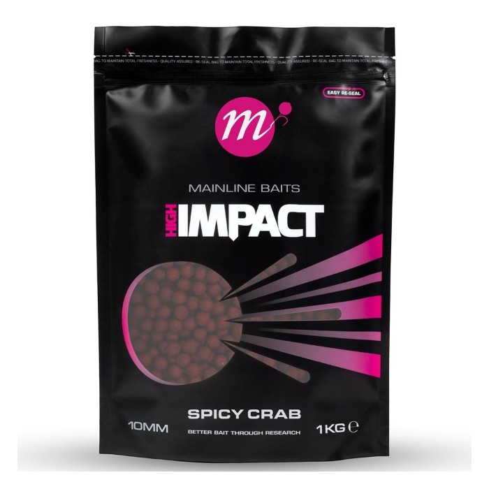 Mainline Hi Impact Shelf Life Boilies Spicy Crab