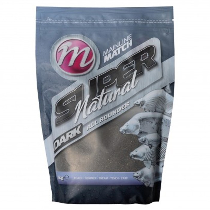 Mainline Match Super Natural Dark All Rounder Groundbait Mix 1kg