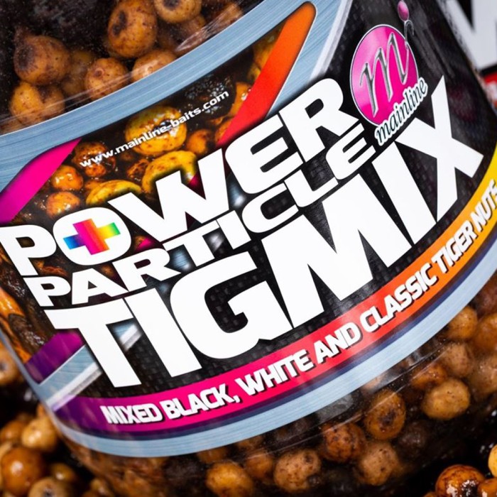 Mainline Power Plus Fishing Particles TigMix Close Up