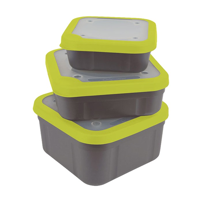 Matrix Bait Boxes Grey/Lime 1