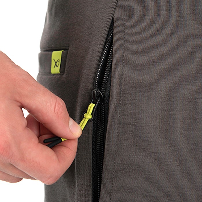 Matrix Black Edition Fishing Joggers Zip In Use 