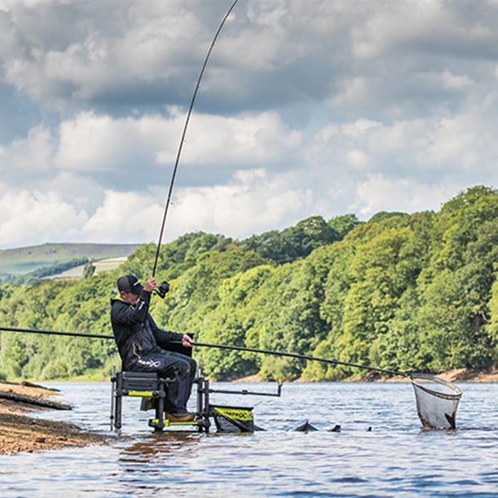 Matrix Ethos XRD Feeder Fishing Rod In Use 2