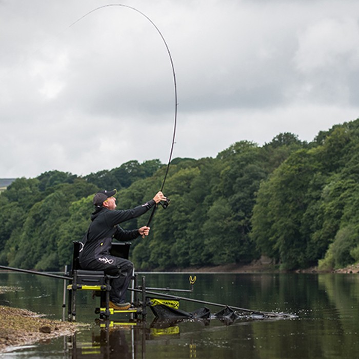 Matrix Ethos XRS Light Feeder Fishing Rod In Use 4