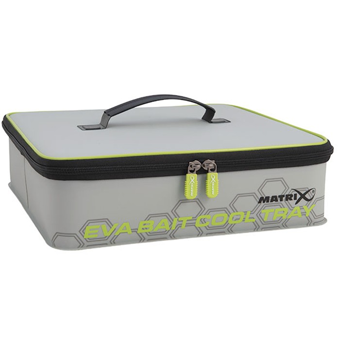 Matrix EVA Fishing Bait Cooler Tray Light Grey Inc 4 Tubs