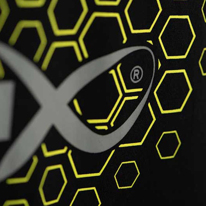 Matrix Hex Print Black T-Shirt Close Up 3