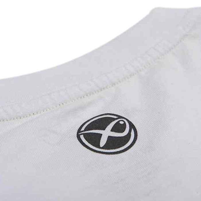Matrix Hex Print White T-Shirt Close Up 1