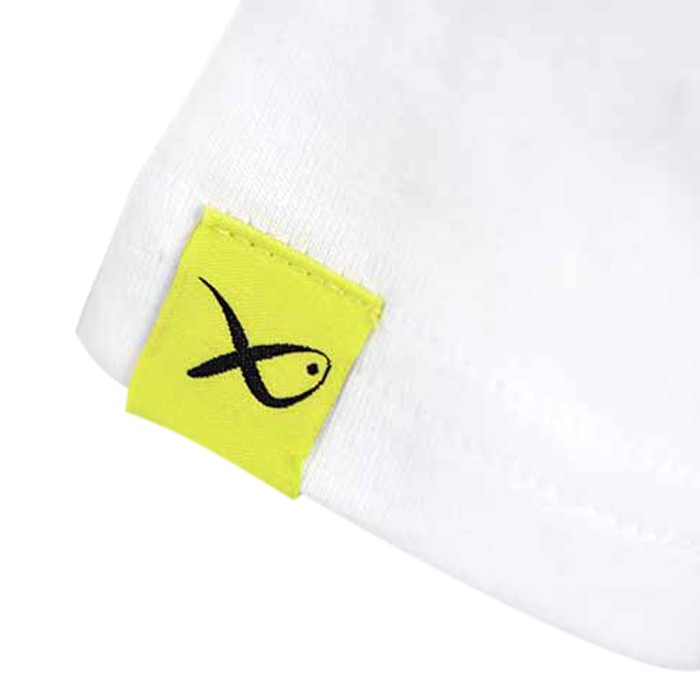 Matrix Hex Print White T-Shirt Close Up 4