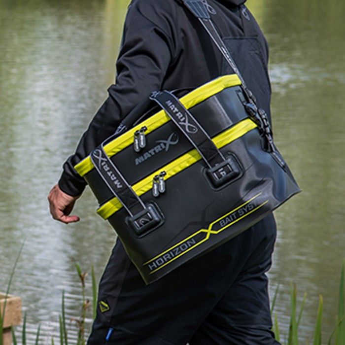 Matrix Horizon X Fishing Bait Bag System In Use 1