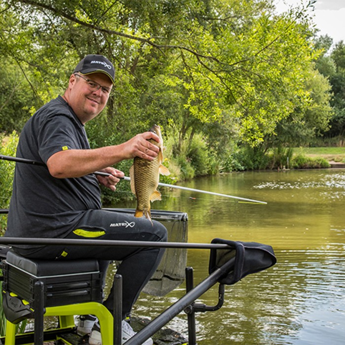 Matrix MTX V2 Grey Match Fishing Pole Kit In Use 1