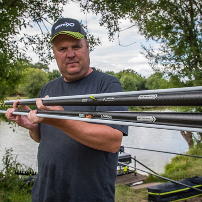 Matrix MTX V2 Grey Match Fishing Pole Kit In Use 2