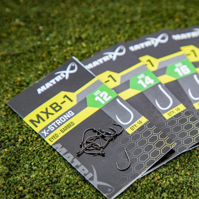 Matrix MXB-1 X-Strong Eyed Barbed Hooks 2