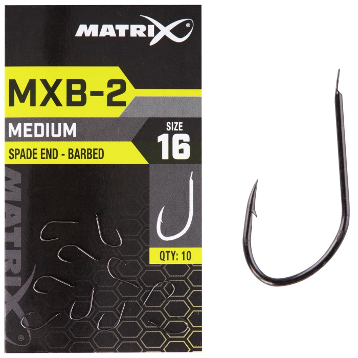 Matrix MXB-2 Medium Spade End Barbed Hooks