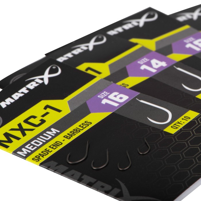 Matrix MXC-1 Medium Spade End Barbless Hooks 1