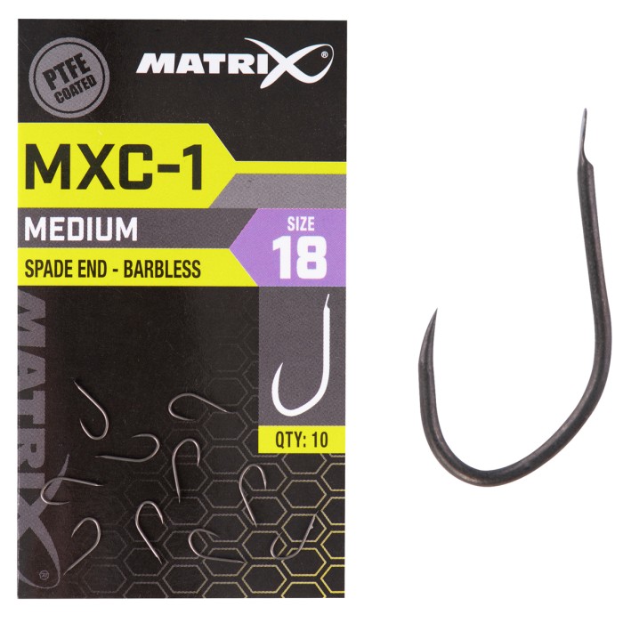 Matrix MXC-1 Medium Spade End Barbless Hooks