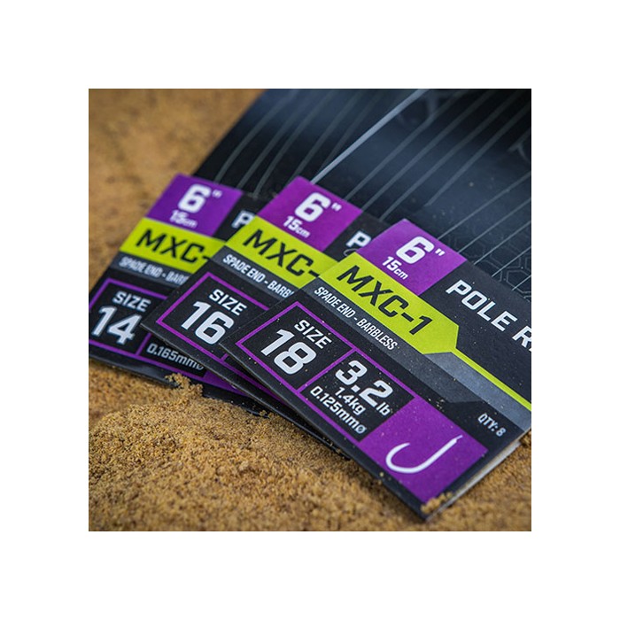 Matrix MXC-1 Spade End Barbless Pole Rigs 15cm 1