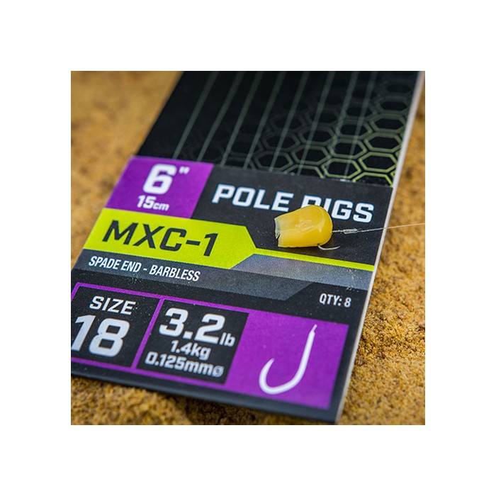 Matrix MXC-1 Spade End Barbless Pole Rigs 15cm 2