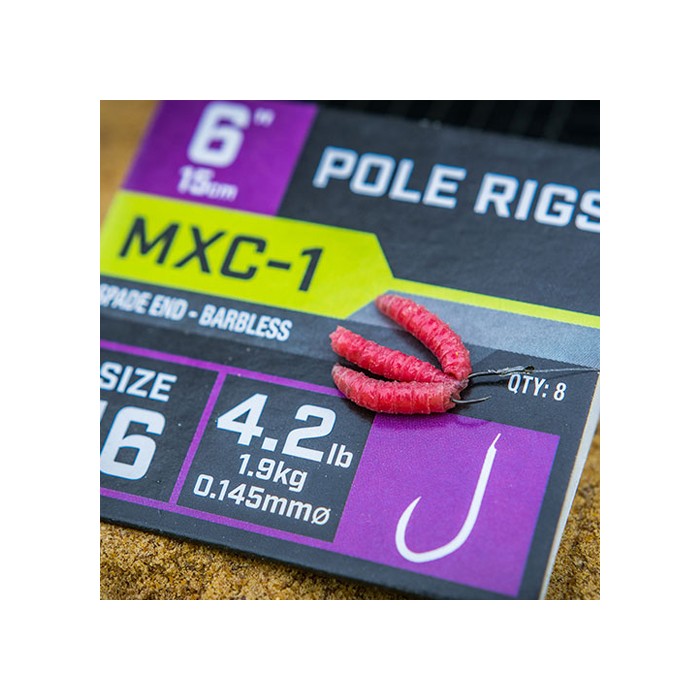 Matrix MXC-1 Spade End Barbless Pole Rigs 15cm 3