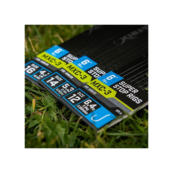 Matrix MXC-3 Eyed Barbless Super Stop Rigs 15cm 1