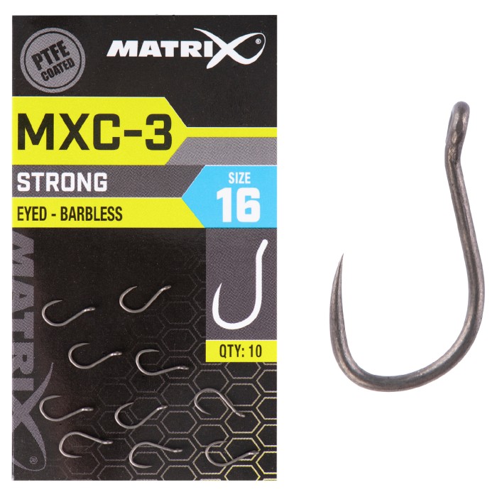 Matrix MXC-3 Strong Eyed Barbless Hooks